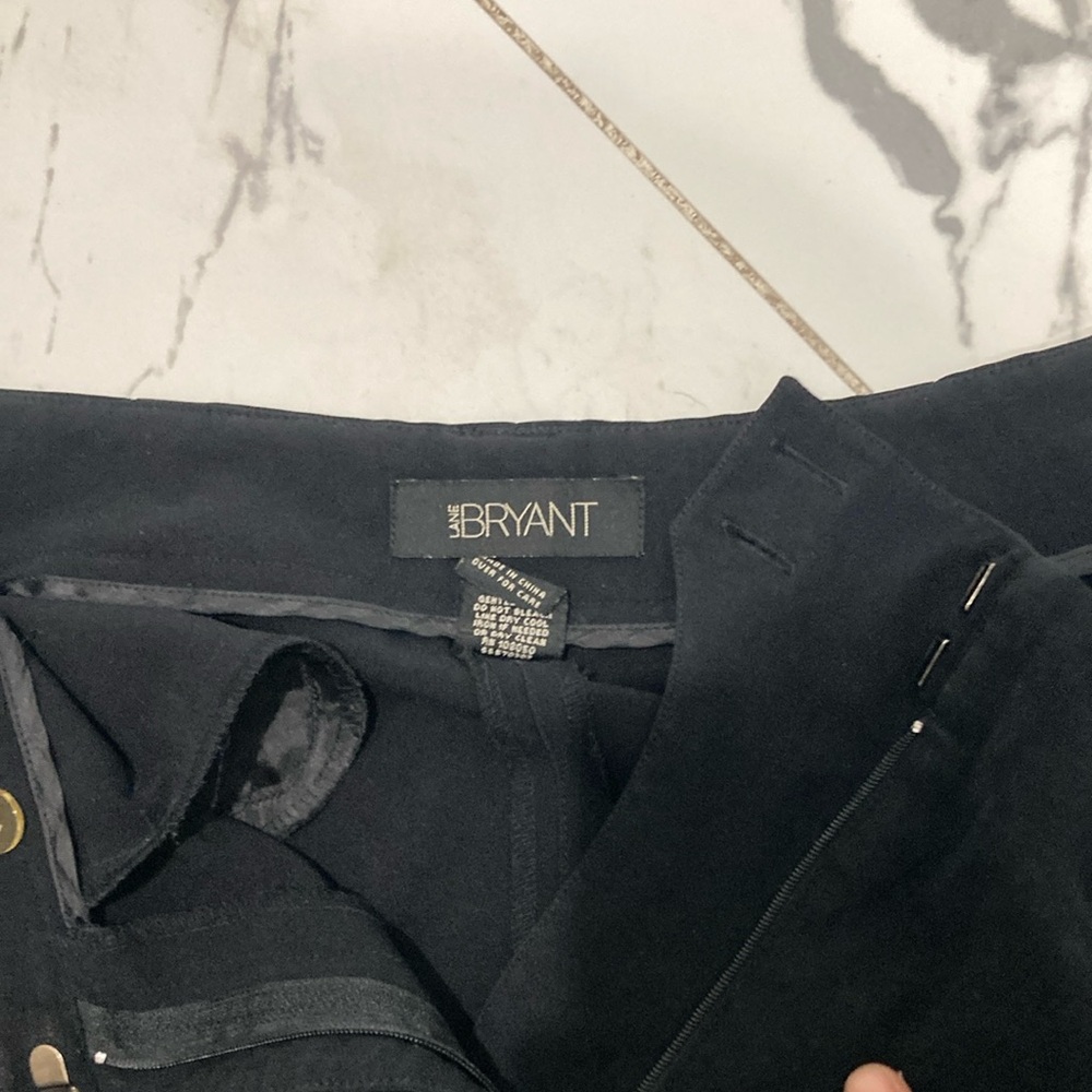 Lane Bryant Black Chinos